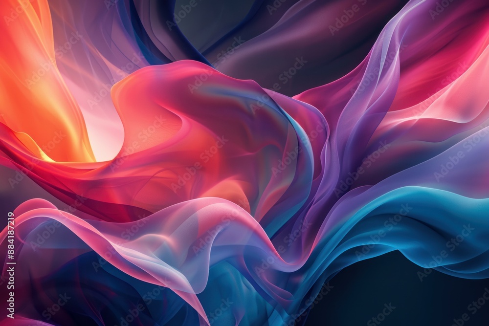 Poster geometric abstract background. speed color light. generate ai