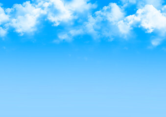 Blue Sky with Clouds Background（青空と雲の背景）