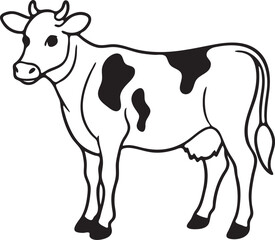 Cow vector art illustrator