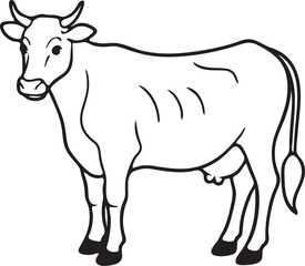 Cow vector art illustrator