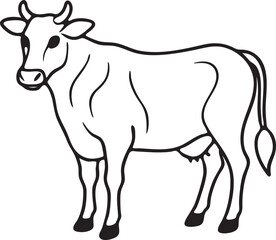 Cow vector art illustrator