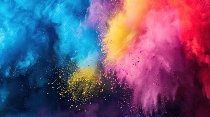 Fototapeta premium Abstract Colorful Explosion of Paint