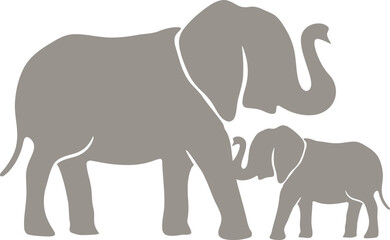 Elephant Vector Graphic 