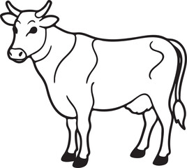 Cow vector art illustrator