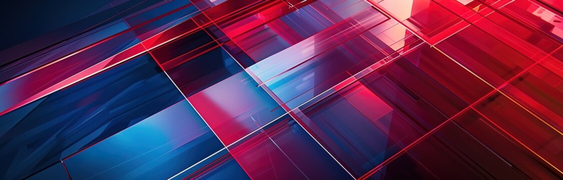 Blackish red three-dimensional abstract cube glass background