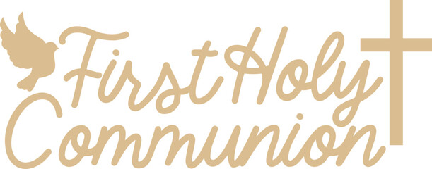 First Holy Communion Graphic Logo