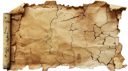 Fototapeta premium Antique Paper Texture with Rolled Edge.