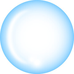 Blue bubbles and bright light, vector, element