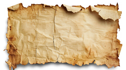 Fototapeta premium Grunge Texture Burned Paper with Torn Edges.