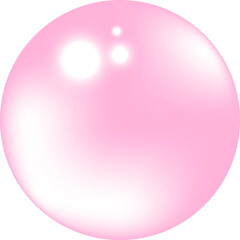 Pink bubbles and bright light, vector, element