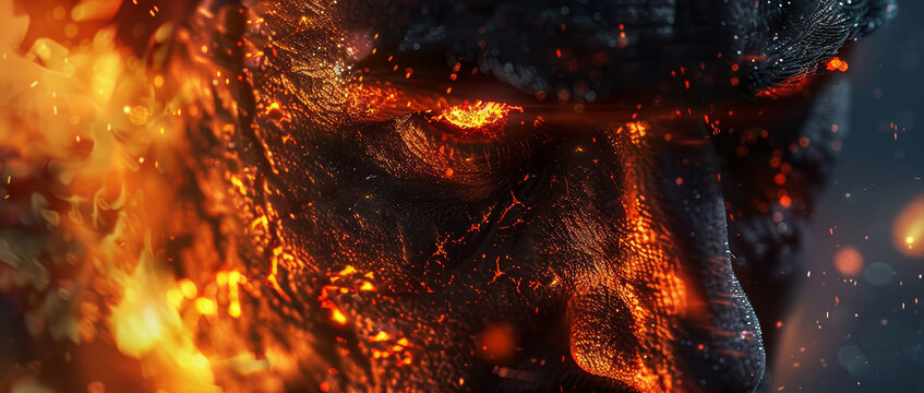 Ancient Greek mythological god (titan) Prometheus.
