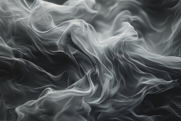 Fototapeta premium A chaotic tangle of lines forming an abstract, textured surface in dark grey and black.