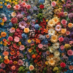A Symphony of Colorful Blooms