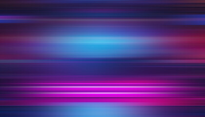 Bright abstract futuristic background. Neon multicolored blurred lines on a dark background