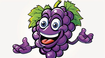 Obraz premium cartoon grape