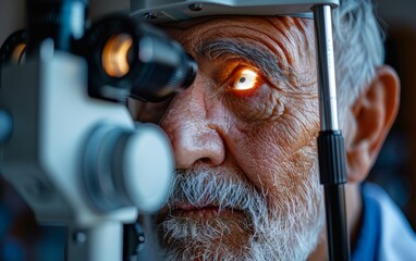 Eye doctor performing a glaucoma test on a patient, Glaucoma Awareness Month, care and prevention