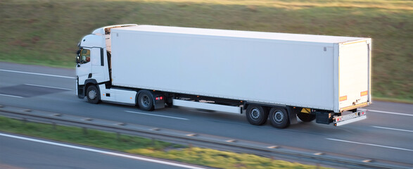Modern Long-Trailer Truck For Efficient Sustainable Cargo Transportation Logistics And Delivery