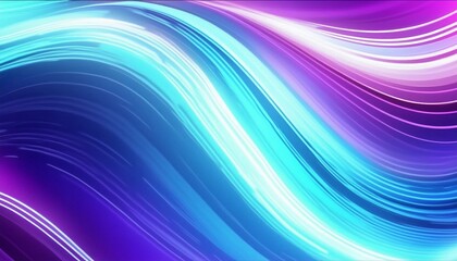Obraz premium Abstract light background with soft, flowing waves of blue and purple light 