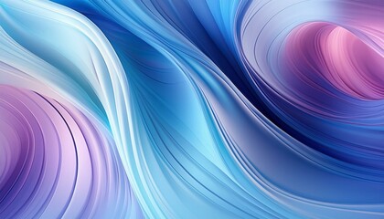 Obraz premium Abstract light background with soft, flowing waves of blue and purple light 