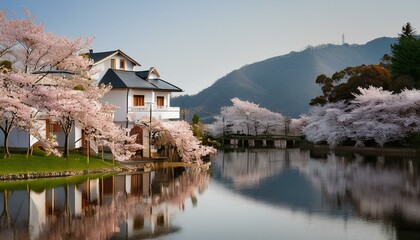 Obraz premium Beautiful sakura flowers isolated on white 