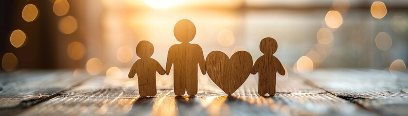 Family creating a safe and nurturing home environment, National Child Abuse Prevention Month, love and security