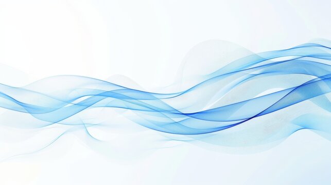 Abstract artwork featuring flowing blue waves. Ideal for backgrounds, web designs, and artistic projects.