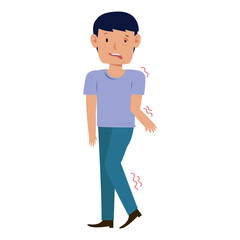 stroke disease symptom. vector illustration