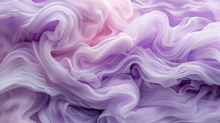 Obraz premium A painting featuring swirling purple and white hues against a backdrop of pink and purple, with a lighter pink center