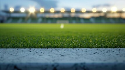 Naklejka premium Close Up of a Soccer Field