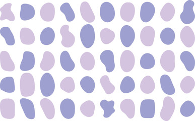 かわいい抽象的な流体シェイプの楕円フレーム　ベクター　ピンク　紫　Set of cute abstract shapes.Vector loose frame.