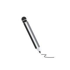 Stationery logo illustration, pencil silhouette suitable for music stores and communities