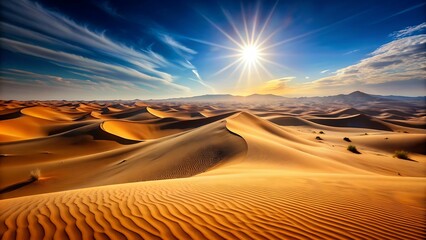 Naklejka premium Desert Dunes at Sunset.