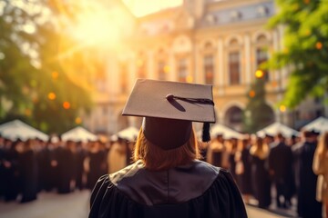 Excited Graduate Showcasing Academic Victory