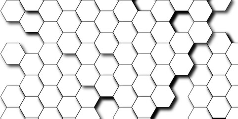 Abstract white background with hexagons . white Hexagonal Background Luxury White Pattern seamless bright white abstract honeycomb background 3D Futuristic abstract geometric mesh cell texture.