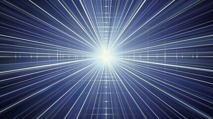 Obraz premium Futuristic Abstract Background with Light Rays and Shiny Glass Surface, Digital Environment Concept