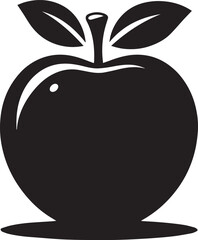 Apple icon vector isolated on white background.