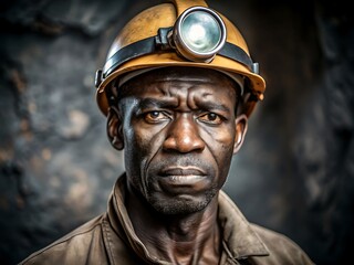 Fototapeta premium Coal Miner Portrait.