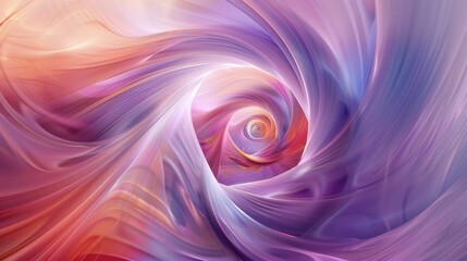 Abstract Swirl: Radiant Waves of Colorful Light in a Mesmerizing Spiral of Reds, Purples, and Oranges