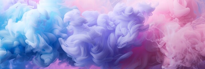 Fototapeta premium pink blue and purple cotton candy smoke