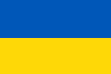 Illustration icon flag of Ukraine simple