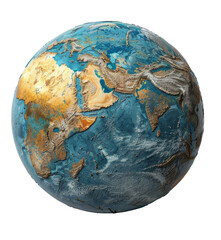 globe isolated on PNG cut out white background 