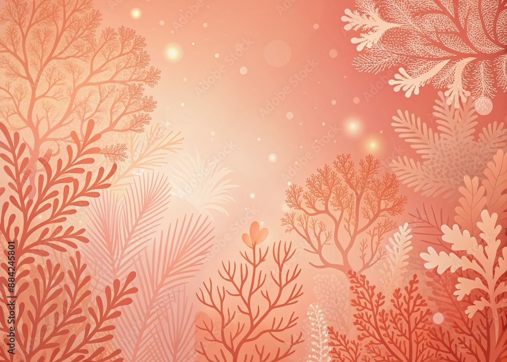 Aufkleber soft coral hued textured background with subtle gradients and organic patterns creates a warm and in