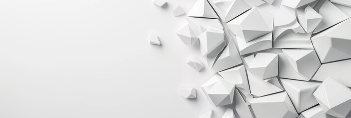 Elegant White and Grey Tonal Background with Artistic Negative Space Design