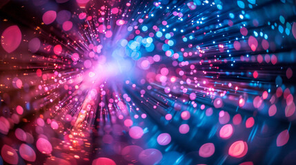 Obraz premium Beam of high energy photons, nanoworld
