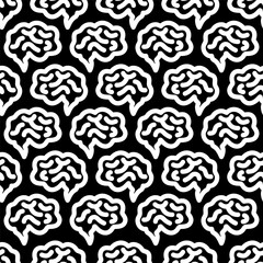 Brain seamless pattern