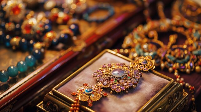 Peranakan jewelry, with intricate patterns and rich history, fuses Chinese, Malay, and Indonesian cultures.