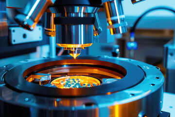 A machine scanning and sorting chemical elements with precision