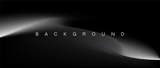 Dynamic grayscale background, abstract landscape cover design