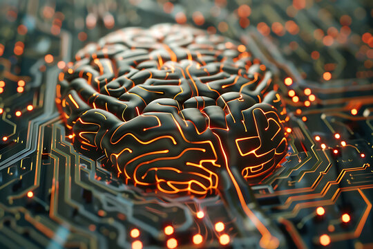 Language model of artificial intelligence with chips.