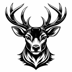 Fototapeta premium deer head vector